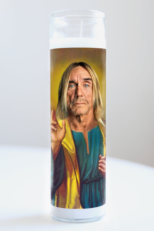 Iggy Pop Blue Robe Candle