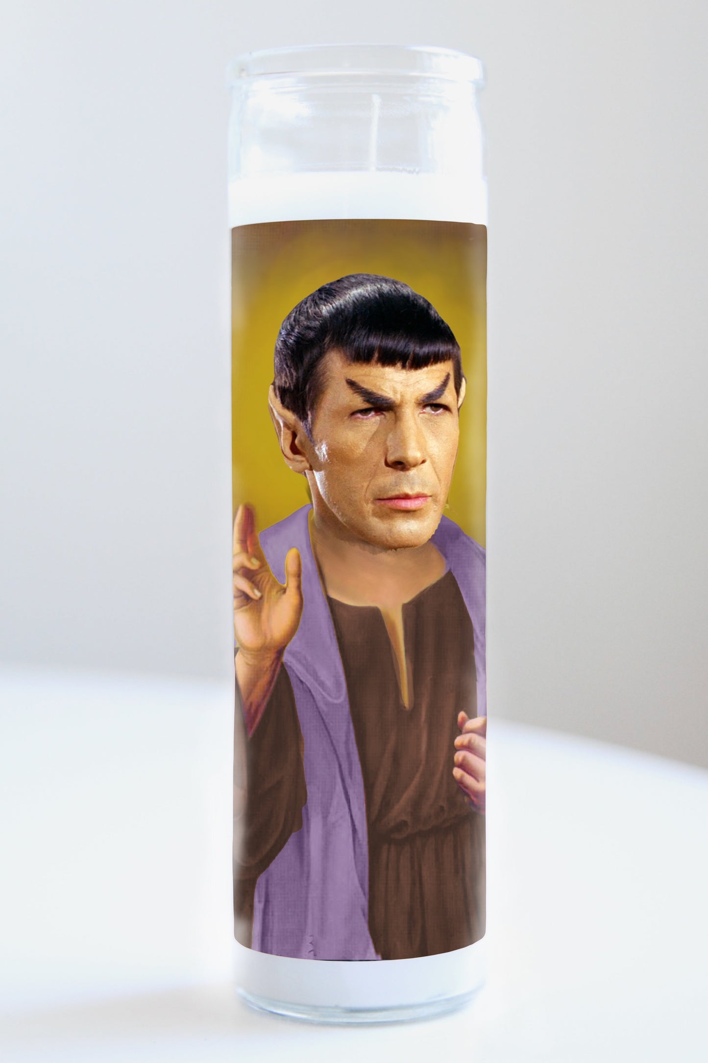 Spock (Star Trek) Purple Robe Candle