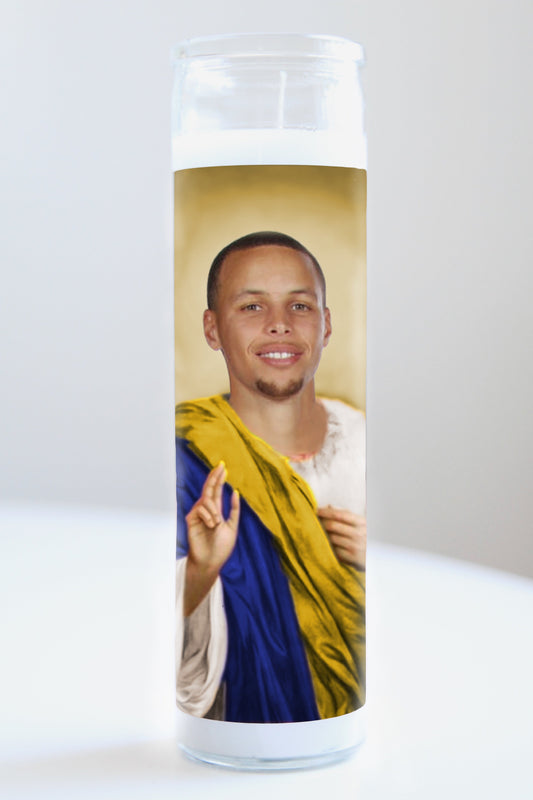 Steph Curry Team Colors Candle