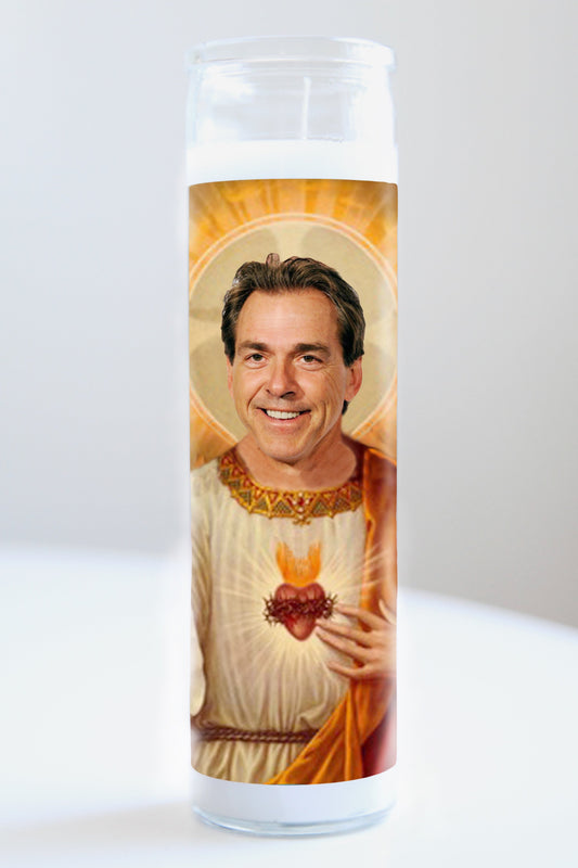 Nick Saban Saint Candle