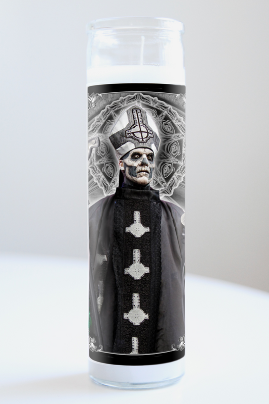 Papa Emeritus (Ghost) Framed Candle