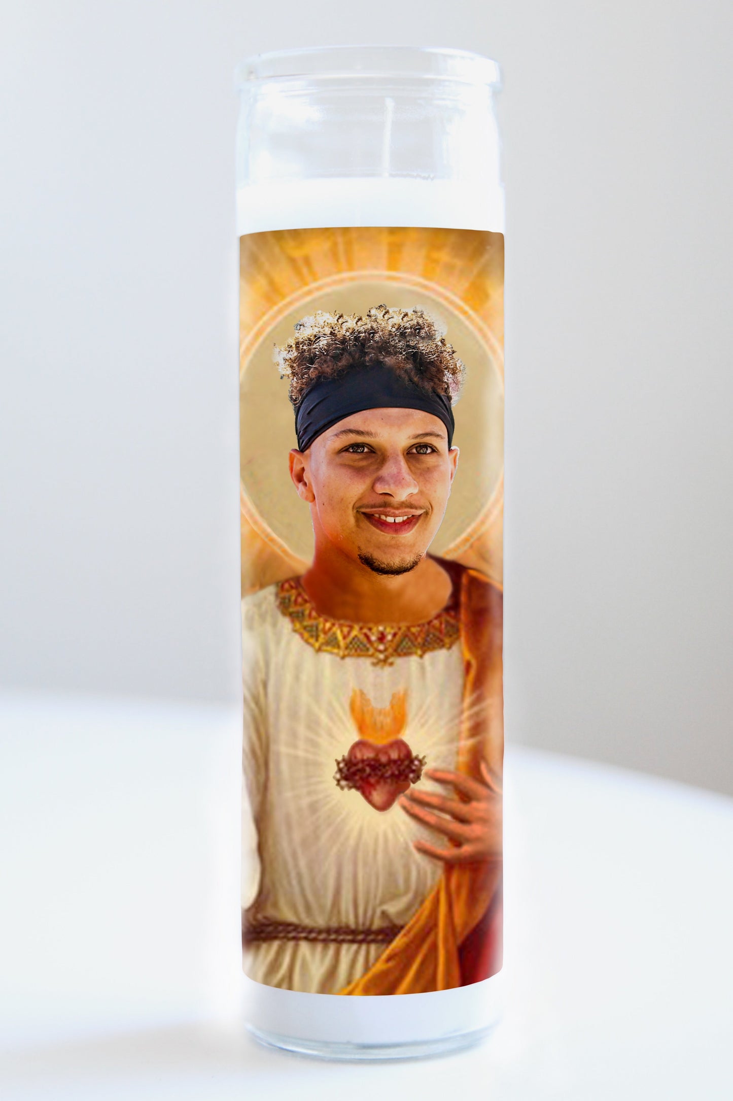 Patrick Mahomes Saint Candle