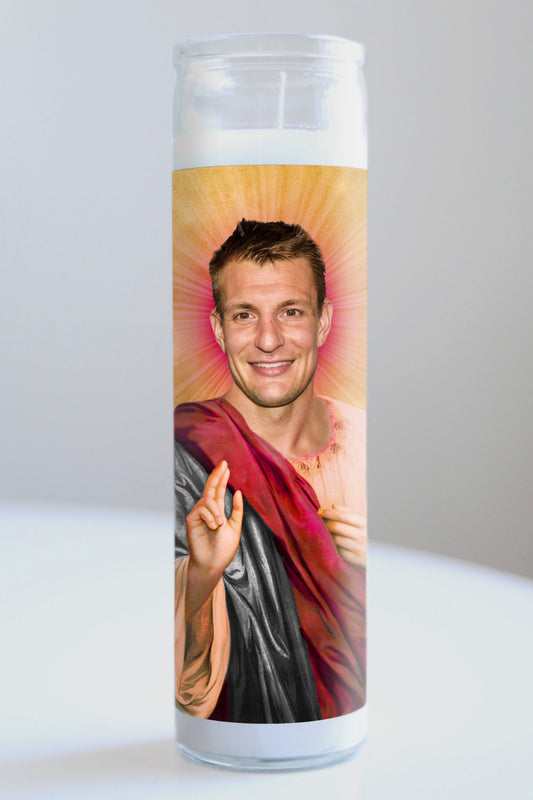 Rob Gronkowski Black/Red Robe Candle