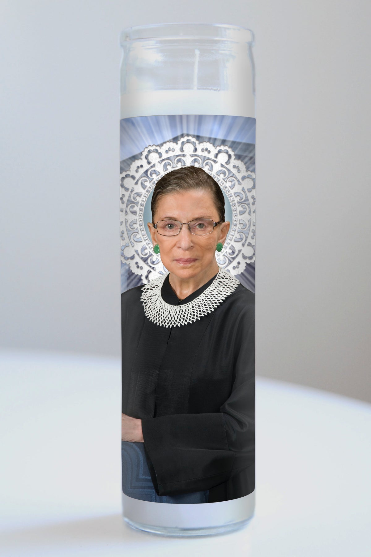 Ruth Bader Ginsburg Black Robe & Collar Candle – Illuminidol
