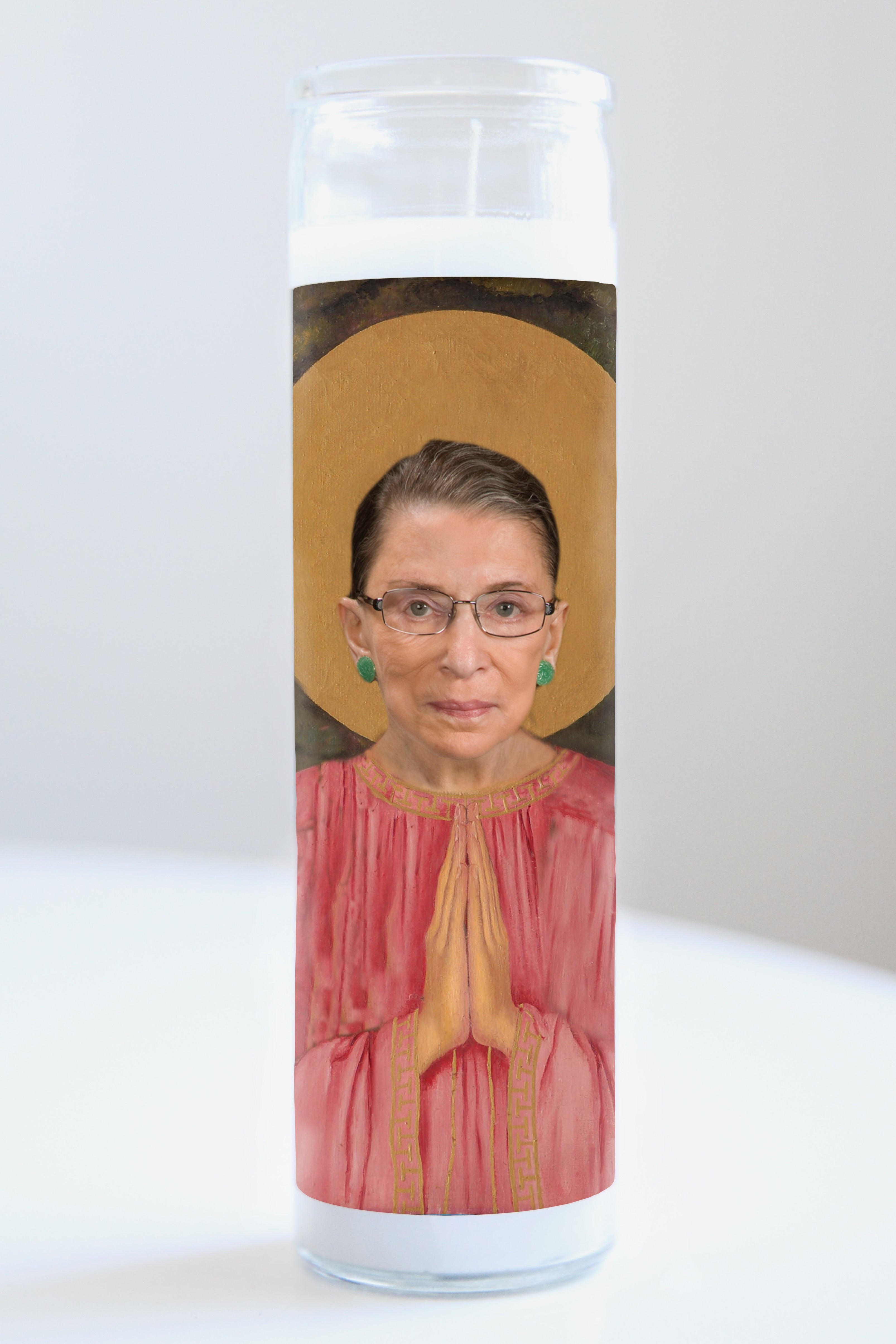 Candles For Ruth Ruth Bader Ginsburg Pink Robe Candle – Illuminidol