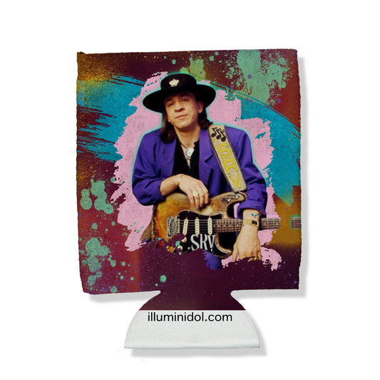 Stevie Ray Vaughn Watercolor Can Hugger