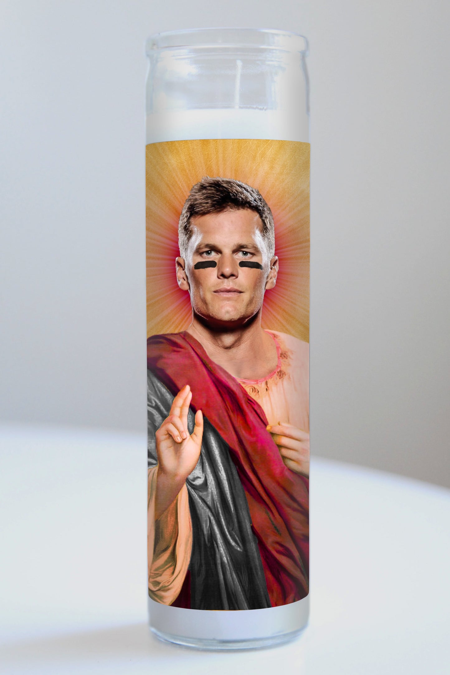 Tom Brady Red/Black Robe Candle