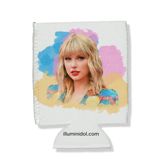 Taylor Swift Watercolor Can Hugger