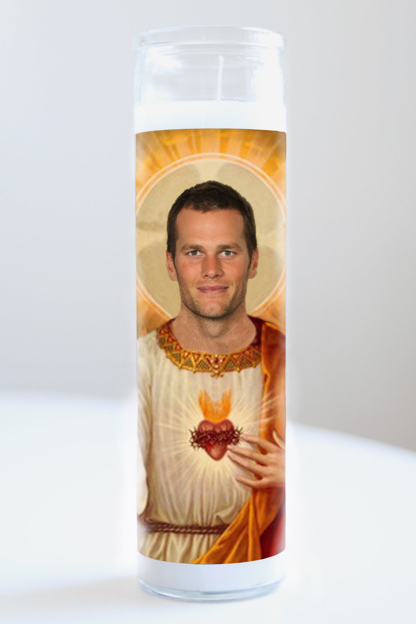 Tom Brady Saint Candle