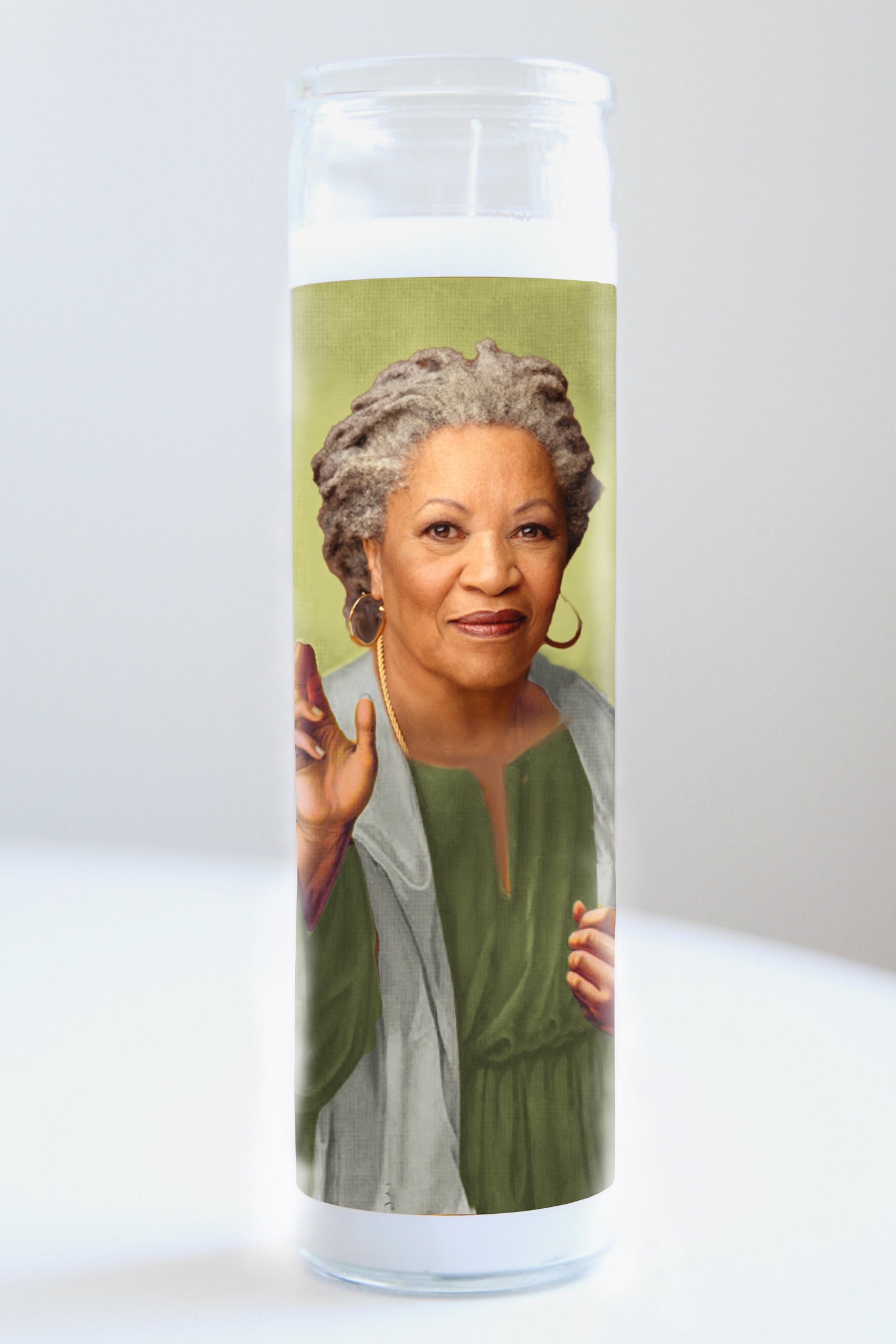 Toni Morrison Green Robe Candle
