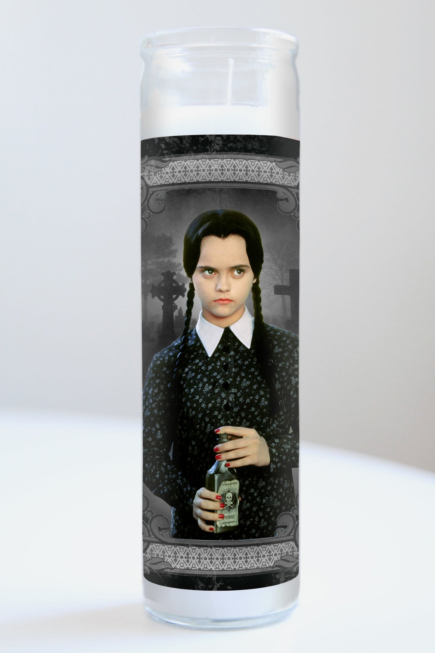 Wednesday Addams (Addams Family) Black Framed Candle