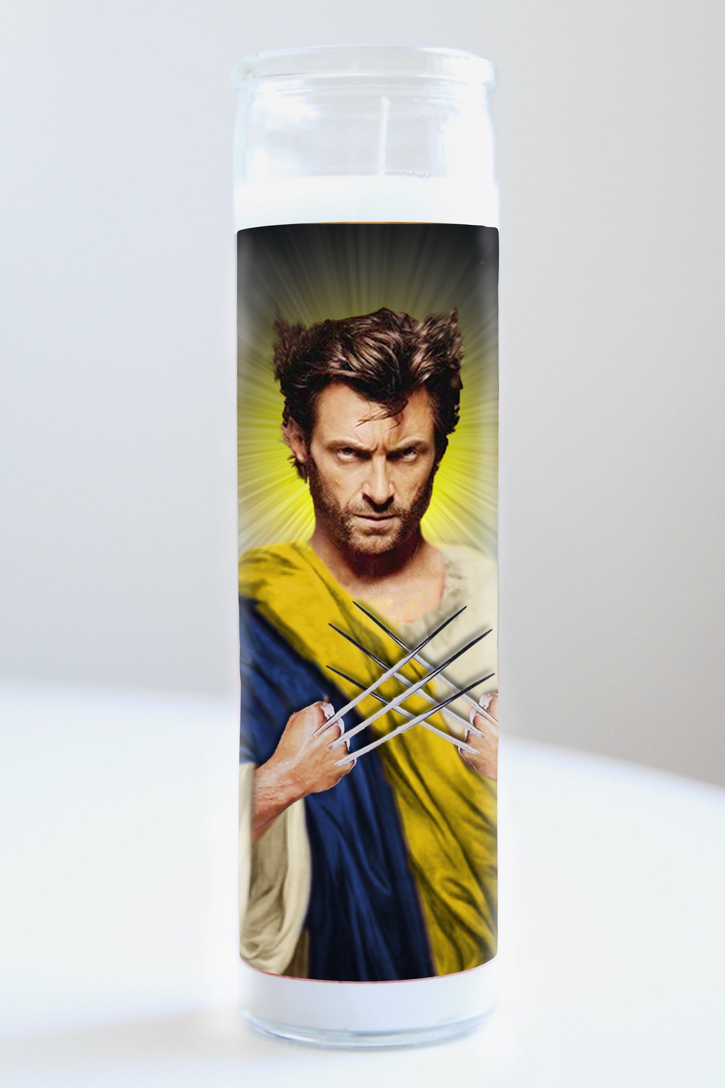 Wolverine Blue/Yellow Robe Candle